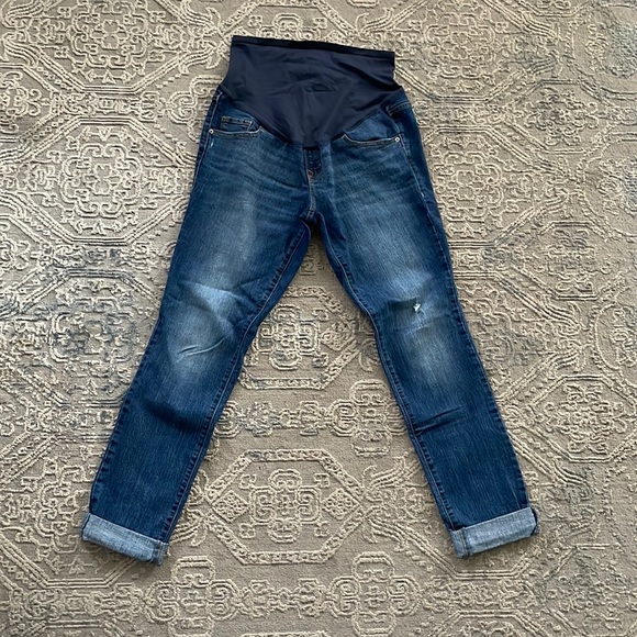 Old Navy Maternity Skinny Full Panel Jeans Size 10 Long - Picture 1 of 2
